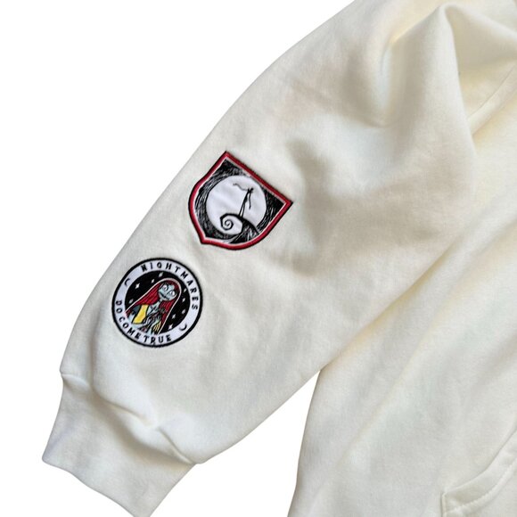 Disney The Nightmare Before Christmas Hoodie Sweatshirt Women's Size XXL Ivory - Picture 2 of 10